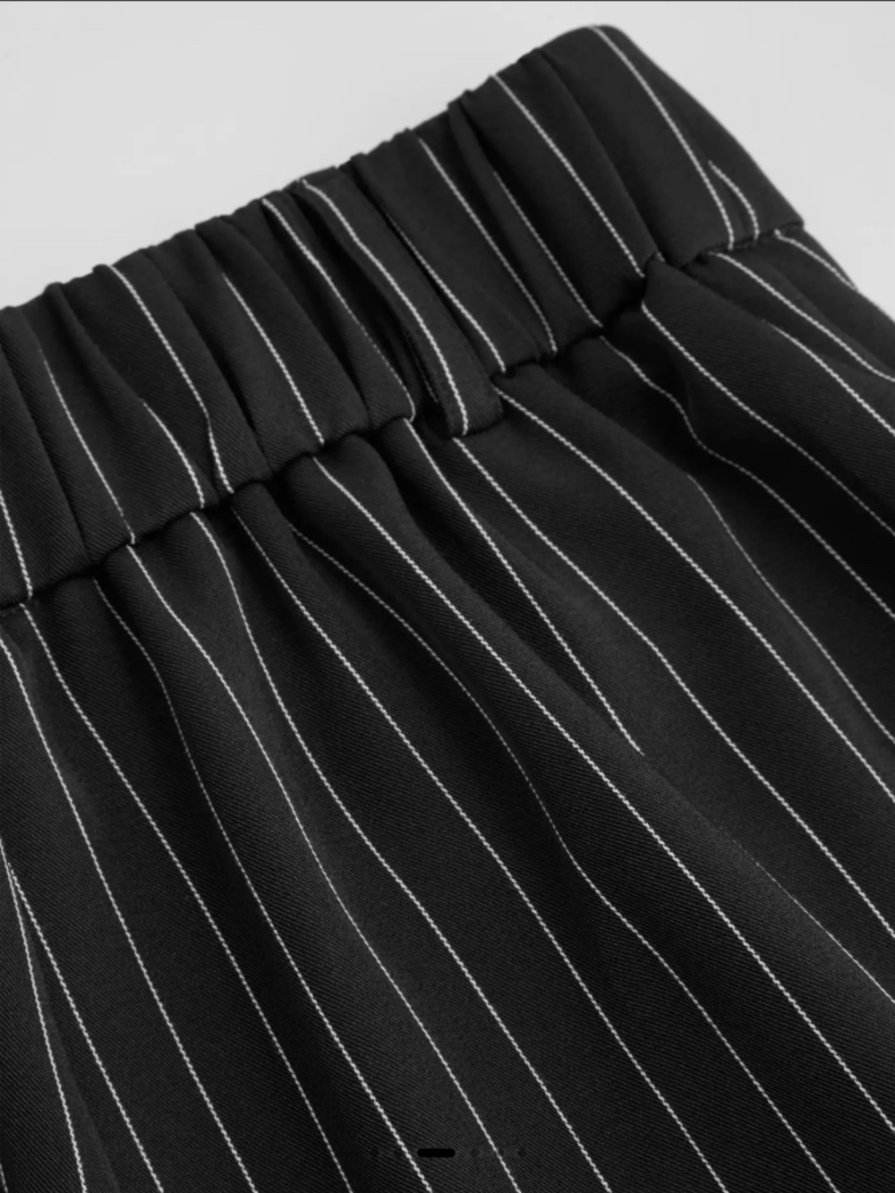 NWOT Mid Rise Stripe Pleated Wide Leg Trousers - Picture 5 of 9